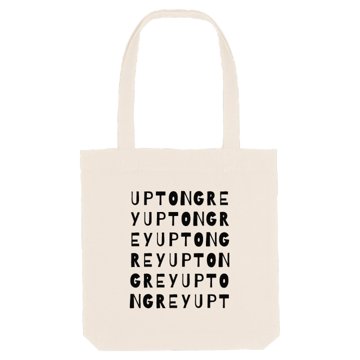 Upton Grey ordlek tygkasse – tygkasse från PinShirt