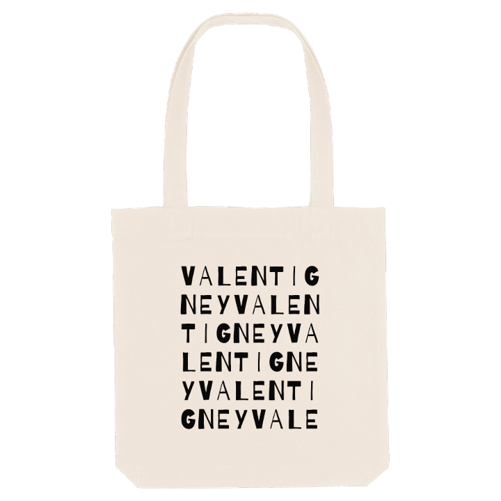 Valentigney ordlek tygkasse – tygkasse från PinShirt