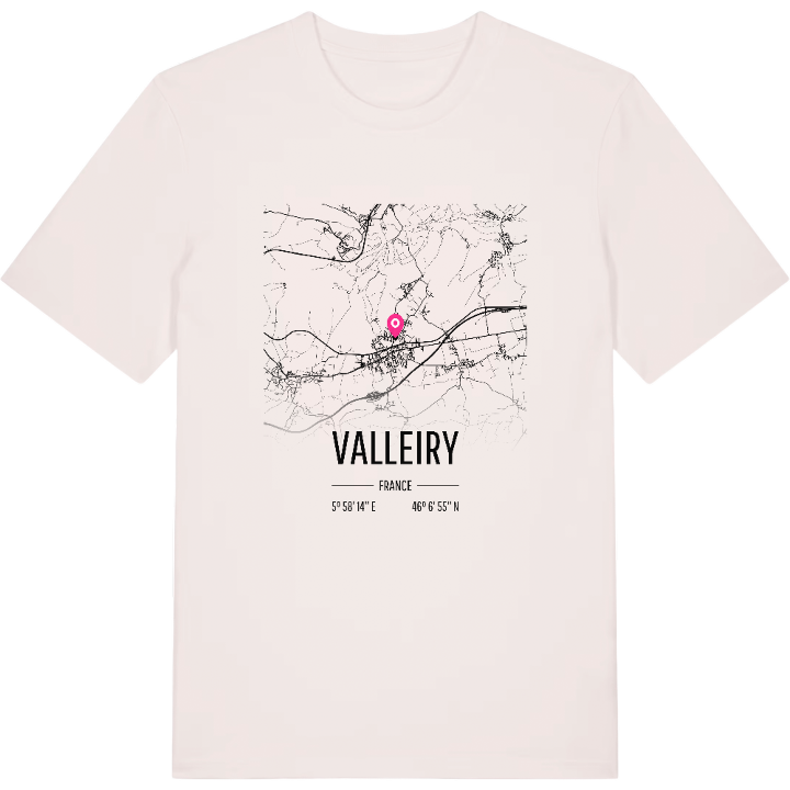Valleiry karta t-shirt – t-shirt från PinShirt