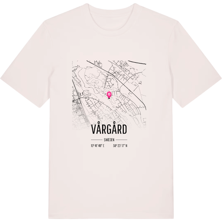 Vårgård karta t-shirt – t-shirt från PinShirt