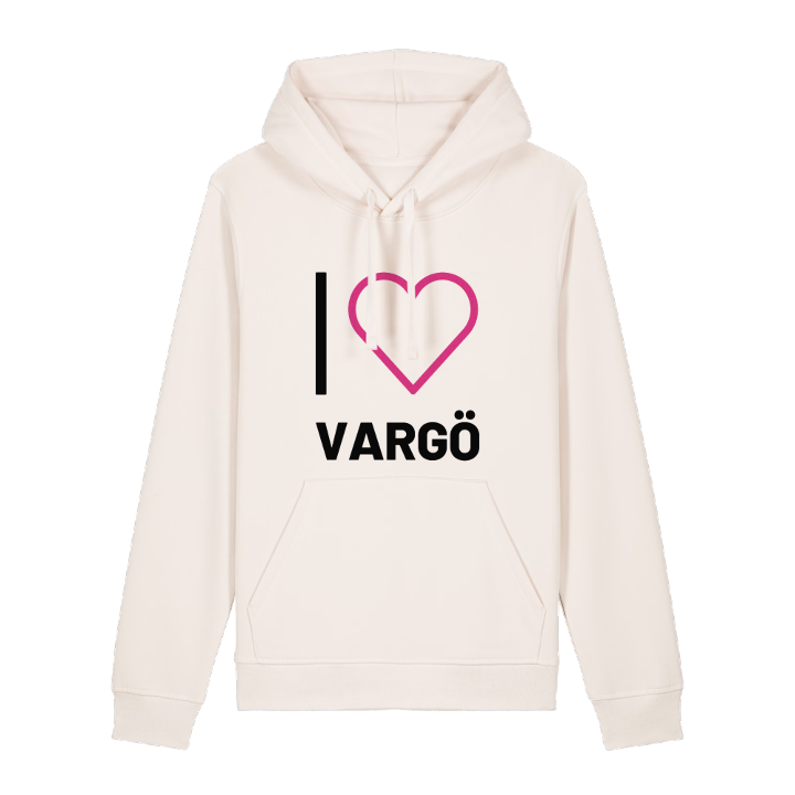 Jag älskar Vargö hoodie stort tryck – hoodie från PinShirt