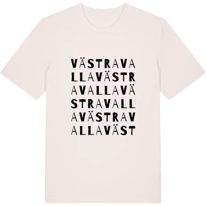Västra Valla ordlek t-shirt – t-shirt från PinShirt