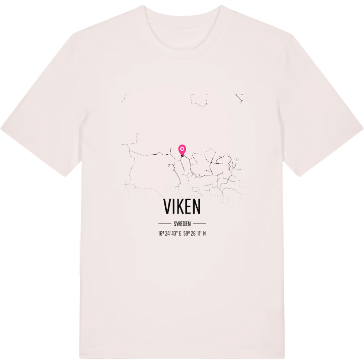 Viken karta t-shirt – t-shirt från PinShirt