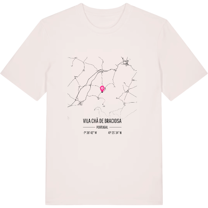 Vila Chã de Braciosa karta t-shirt – t-shirt från PinShirt