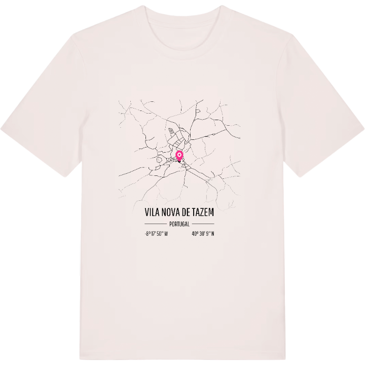 Vila Nova de Tazem karta t-shirt – t-shirt från PinShirt