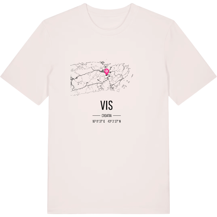 Vis karta t-shirt – t-shirt från PinShirt