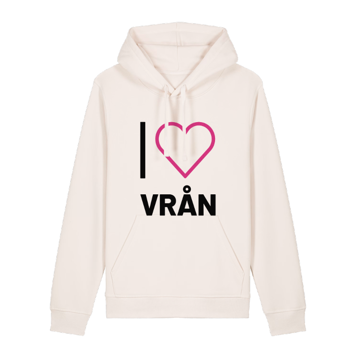 Jag älskar Vrån hoodie stort tryck – hoodie från PinShirt