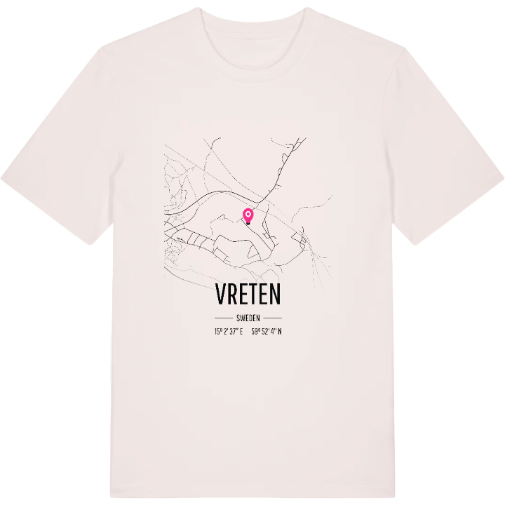 Vreten karta t-shirt – t-shirt från PinShirt