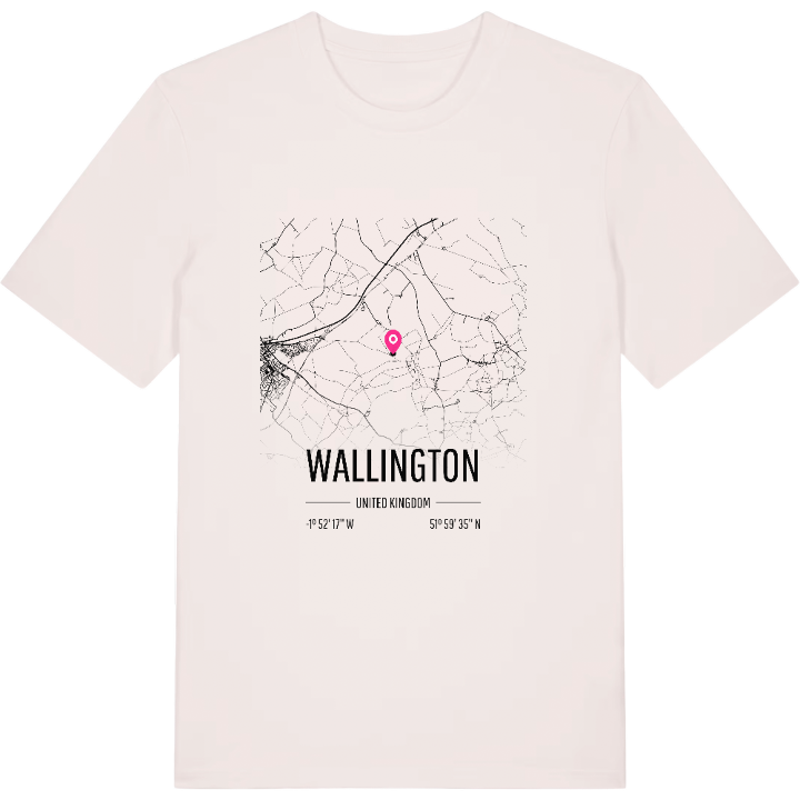 Wallington karta t-shirt – t-shirt från PinShirt