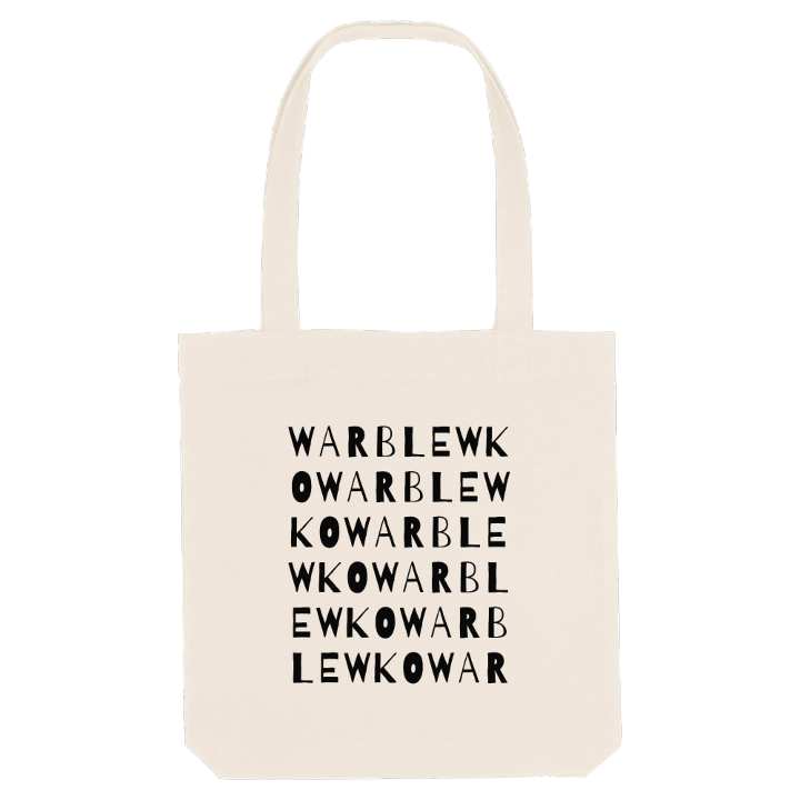 Warblewko ordlek tygkasse – tygkasse från PinShirt