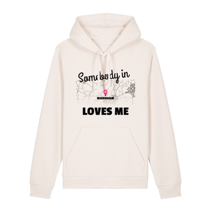 Någon i Warnham älskar mig hoodie – hoodie från PinShirt