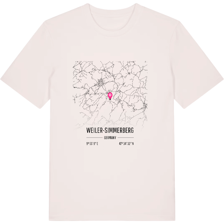 Weiler-Simmerberg karta t-shirt – t-shirt från PinShirt