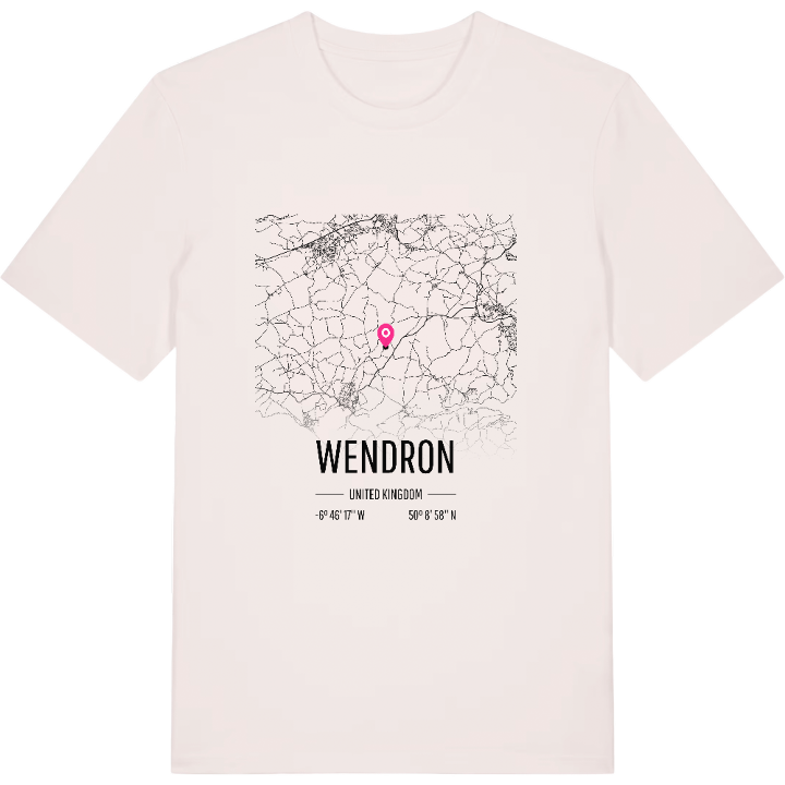 Wendron karta t-shirt – t-shirt från PinShirt