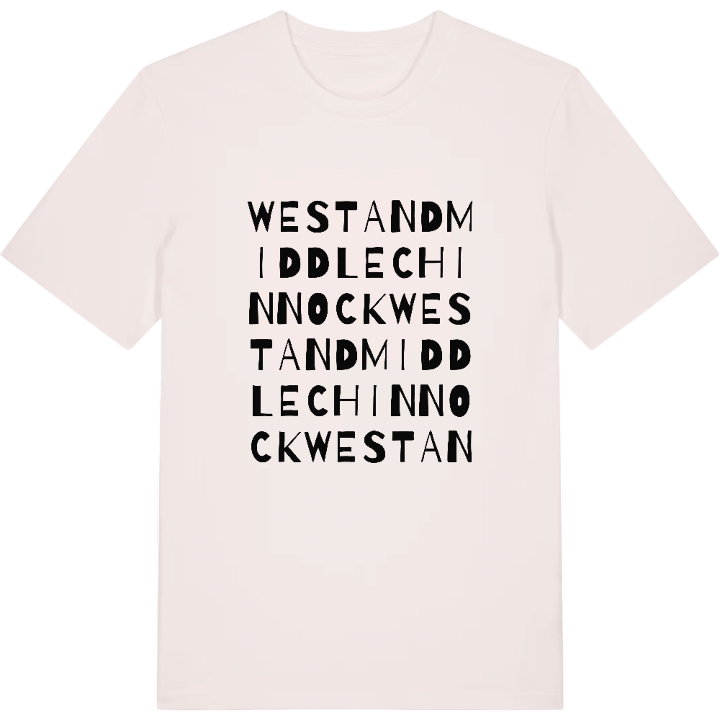 West and Middle Chinnock ordlek t-shirt – t-shirt från PinShirt