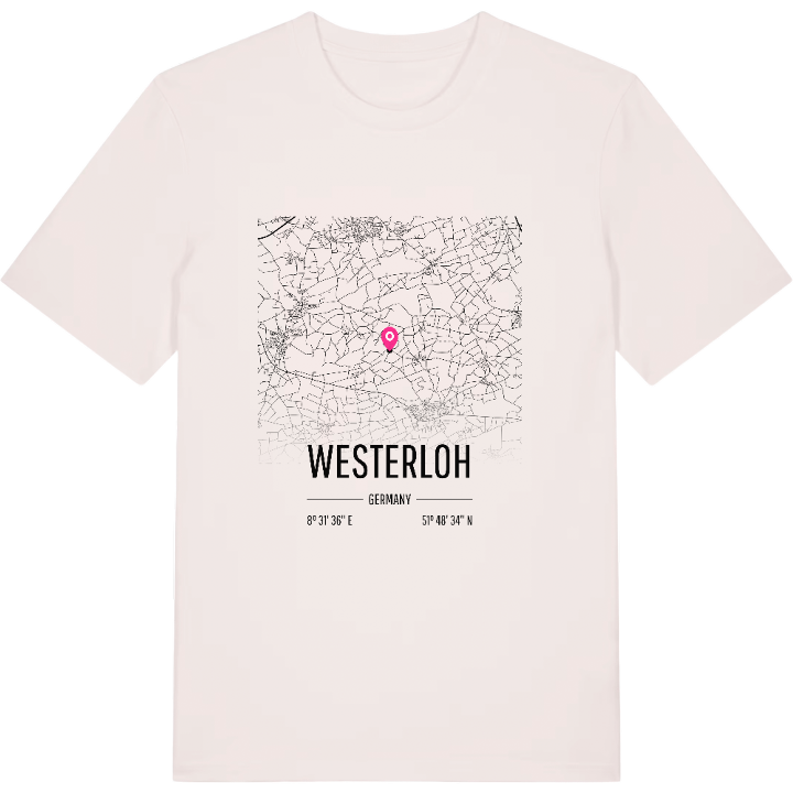Westerloh karta t-shirt – t-shirt från PinShirt