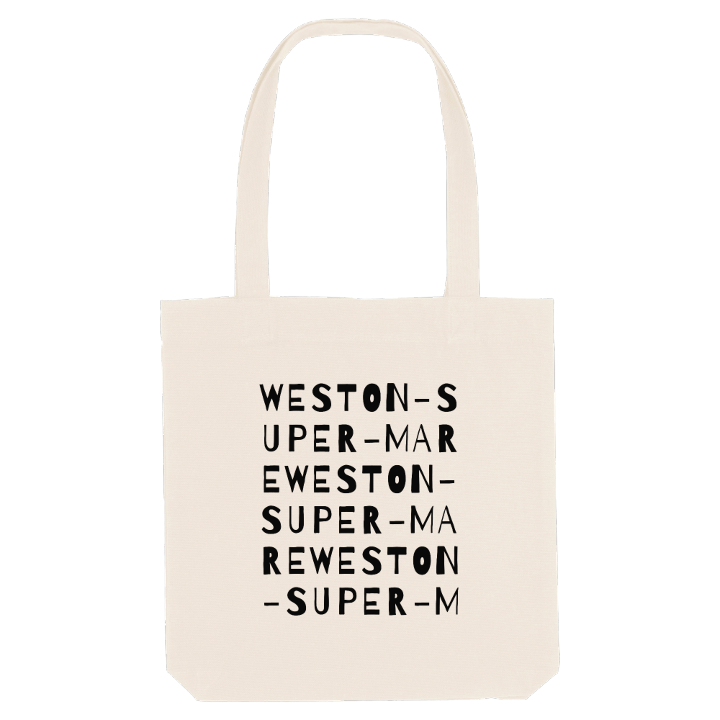 Weston-super-Mare ordlek tygkasse – tygkasse från PinShirt