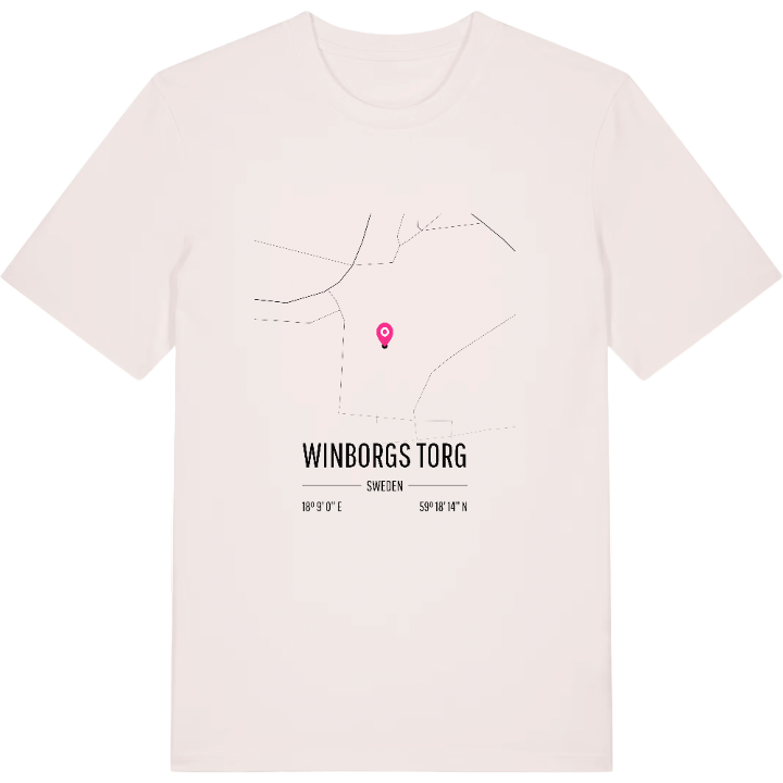 Winborgs Torg karta t-shirt – t-shirt från PinShirt