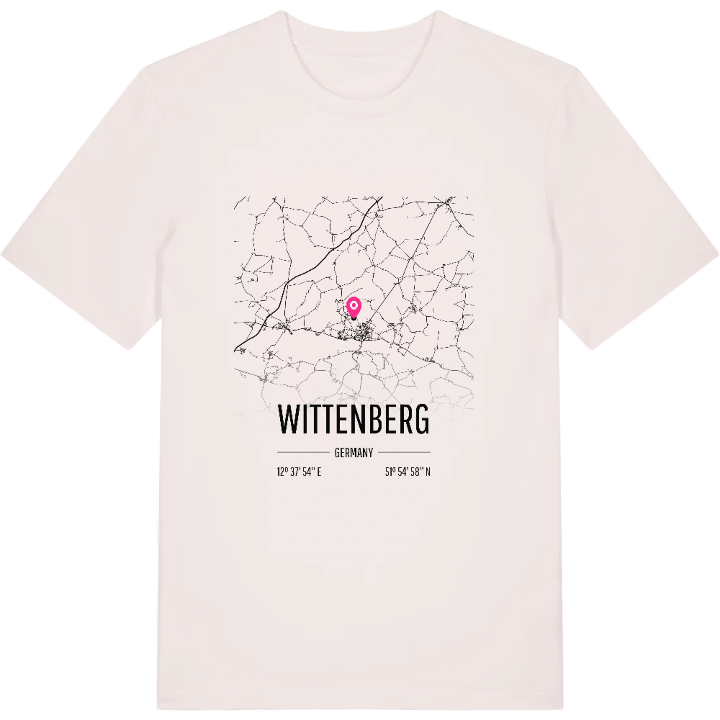 Wittenberg karta t-shirt – t-shirt från PinShirt