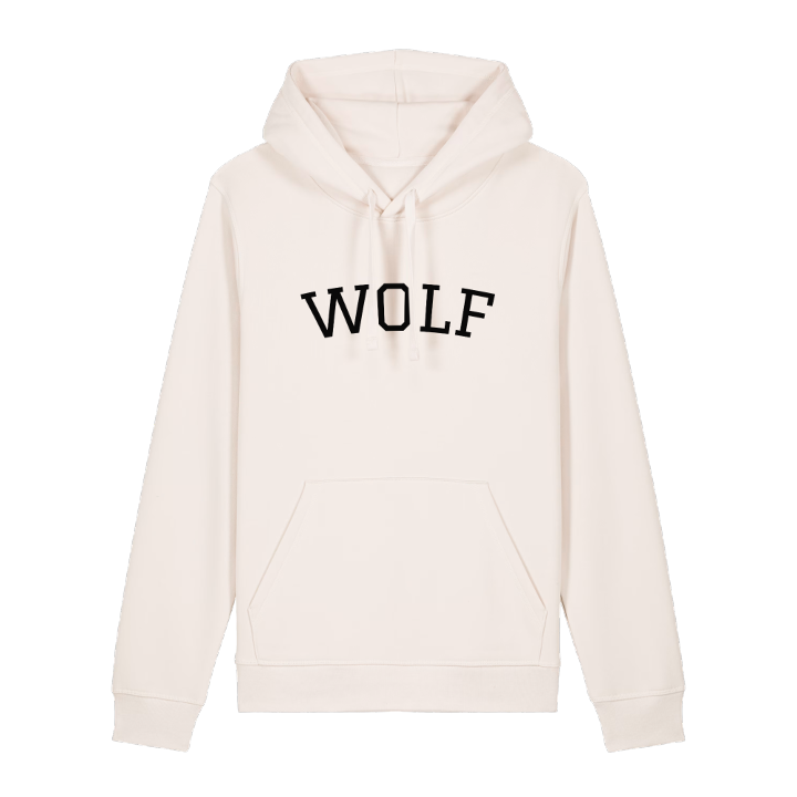 Wolf böjd hoodie – hoodie från PinShirt