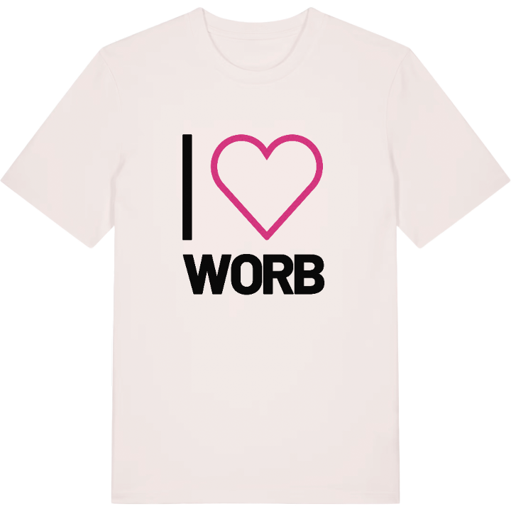 Jag älskar Worb t-shirt stort tryck – t-shirt från PinShirt