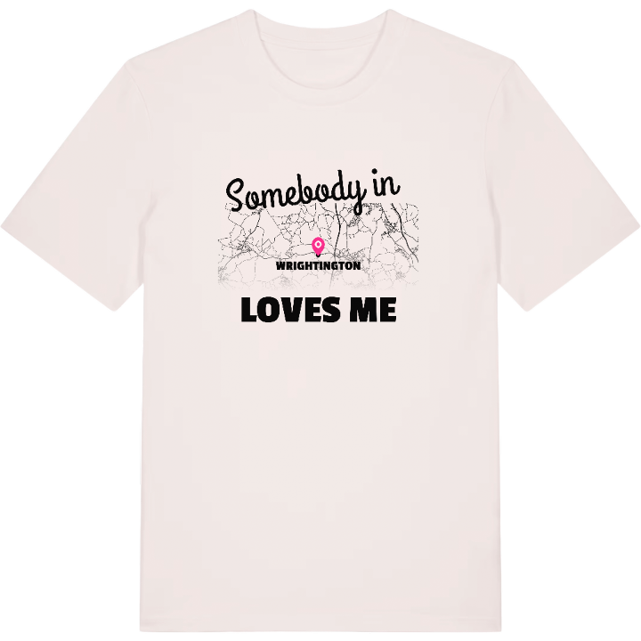Någon i Wrightington älskar mig t-shirt – t-shirt från PinShirt