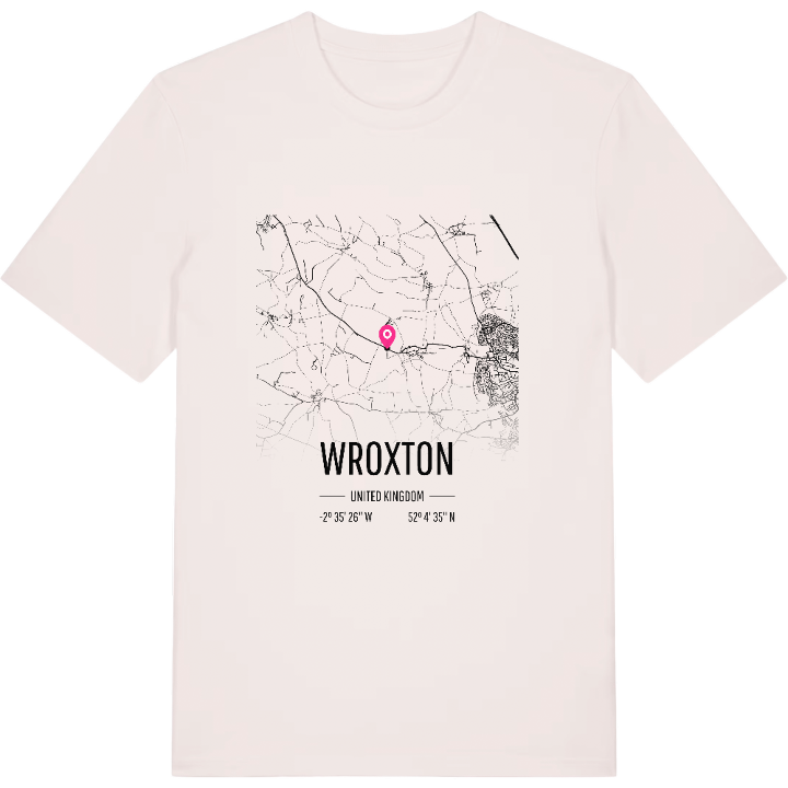 Wroxton karta t-shirt – t-shirt från PinShirt