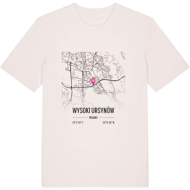 Wysoki Ursynów karta t-shirt – t-shirt från PinShirt
