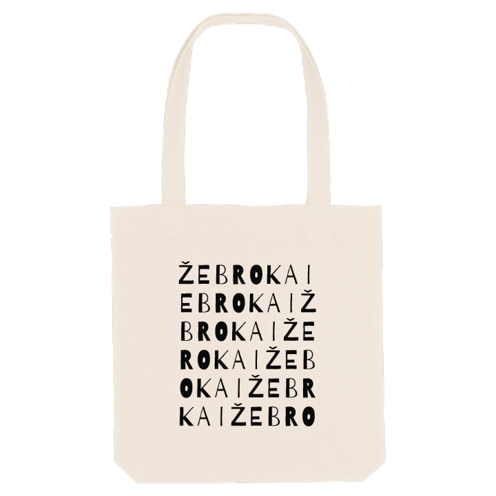 Žebrokai ordlek tygkasse – tygkasse från PinShirt