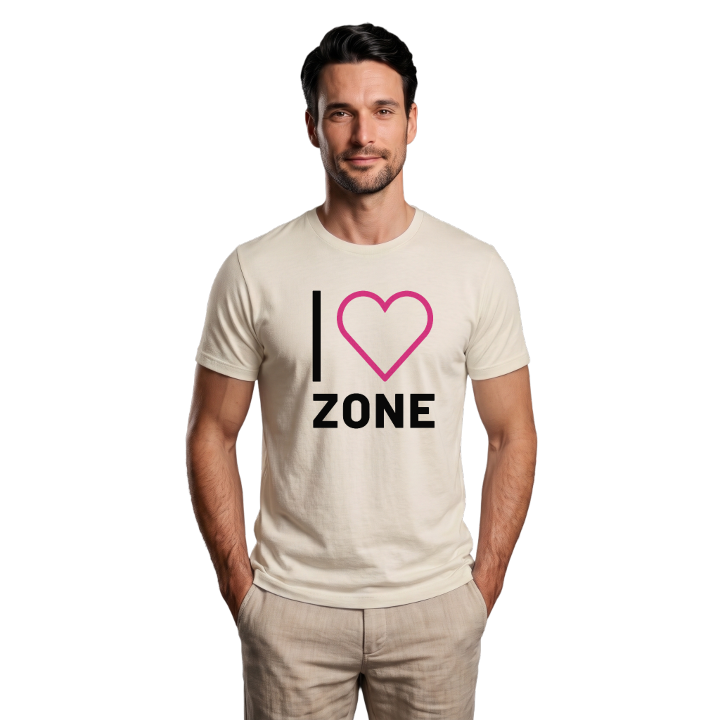 Jag älskar Zone t-shirt stort tryck – t-shirt från PinShirt