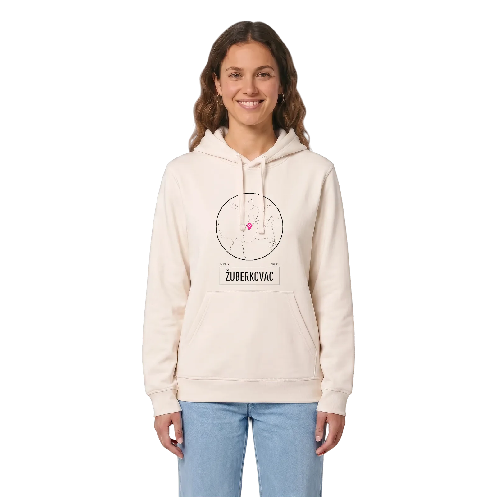 Žuberkovac hoodie – Vintage White, i miljö