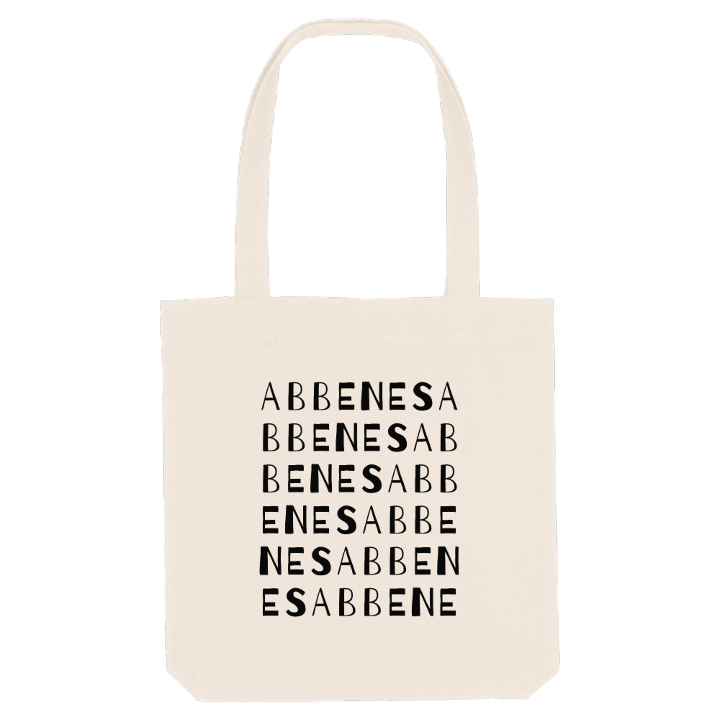 Abbenes ordlek tygkasse – tygkasse från PinShirt