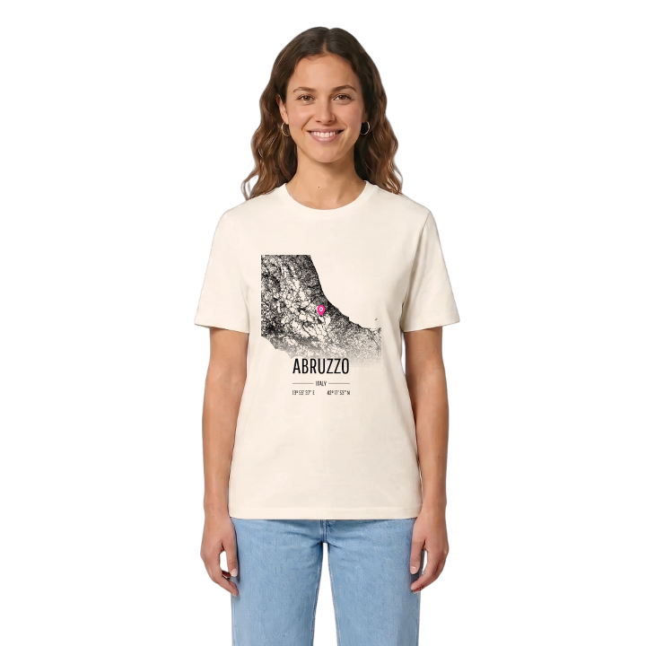 Abruzzo karta t-shirt – t-shirt från PinShirt