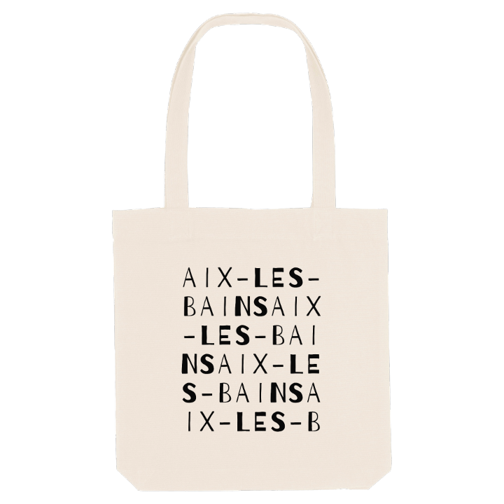 Aix-les-Bains ordlek tygkasse – tygkasse från PinShirt