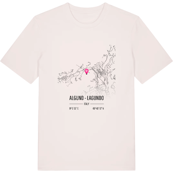 Algund - Lagundo karta t-shirt – t-shirt från PinShirt