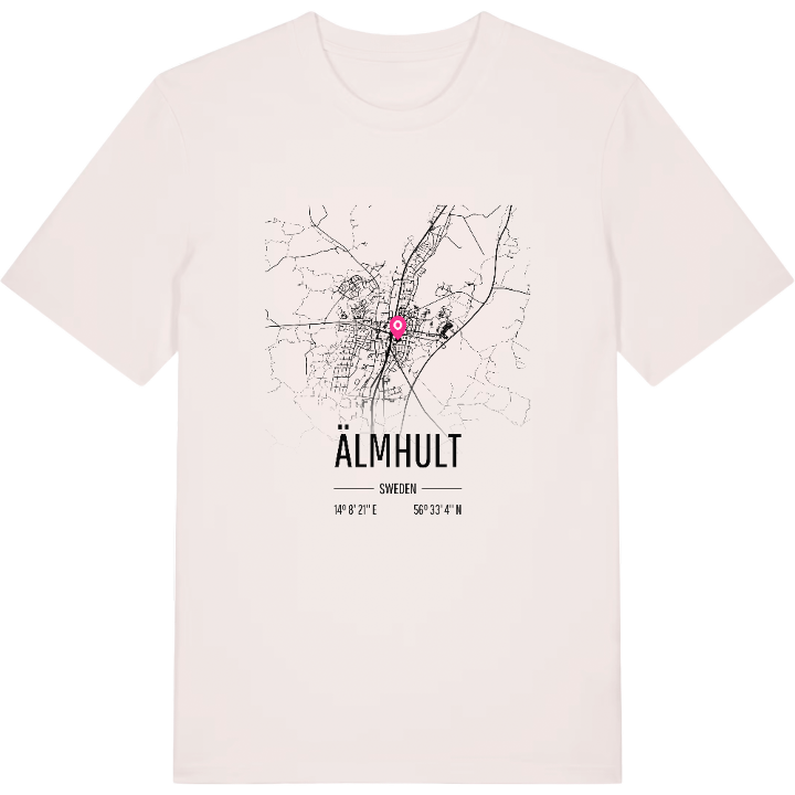 Älmhult karta t-shirt – t-shirt från PinShirt