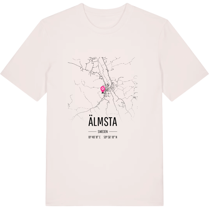 Älmsta karta t-shirt – t-shirt från PinShirt