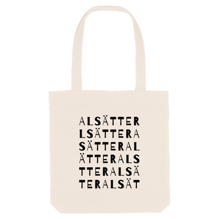 Alsätter ordlek tygkasse – tygkasse från PinShirt