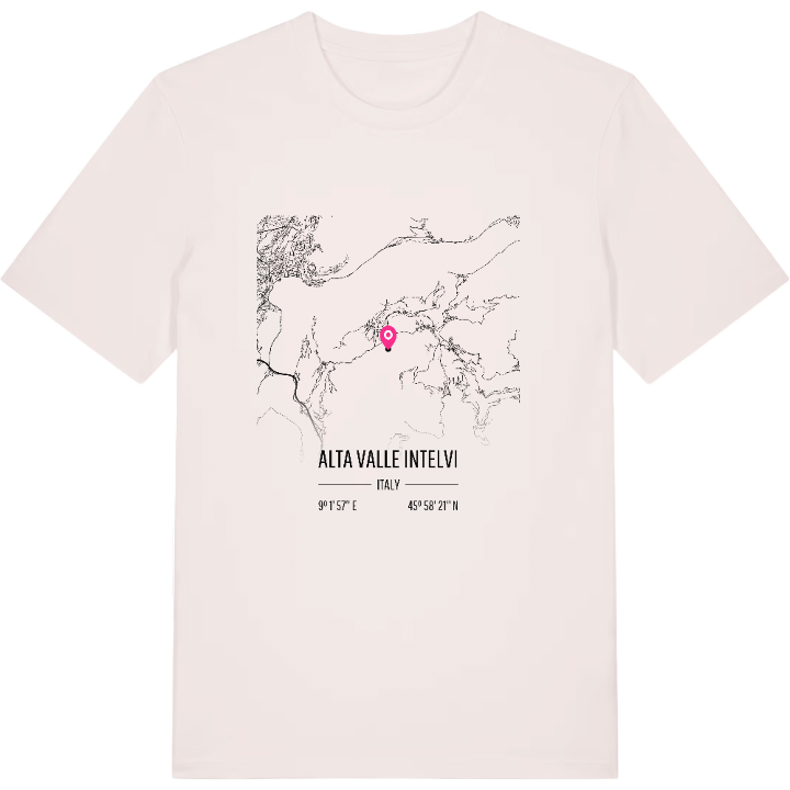 Alta Valle Intelvi karta t-shirt – t-shirt från PinShirt