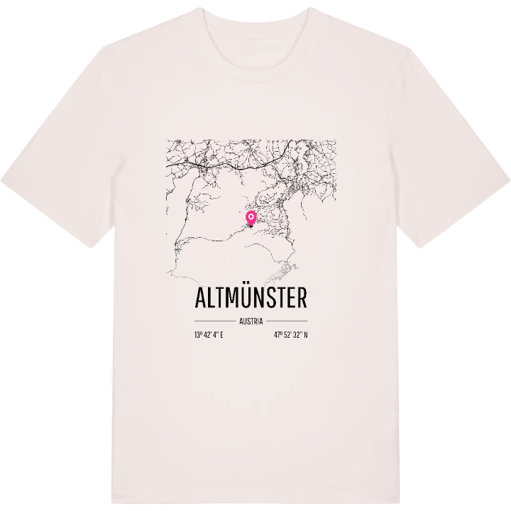 Altmünster karta t-shirt – t-shirt från PinShirt