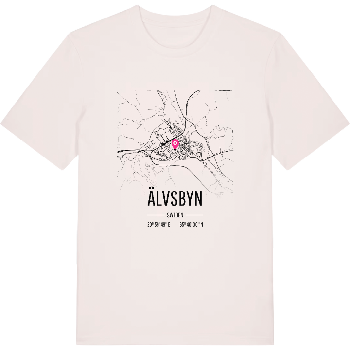 Älvsbyn karta t-shirt – t-shirt från PinShirt