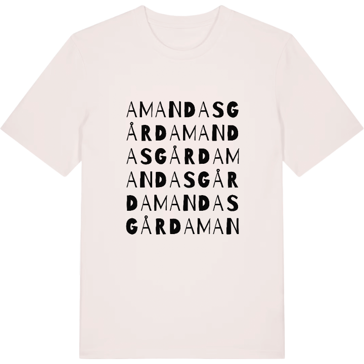 Amandas gård ordlek t-shirt – t-shirt från PinShirt