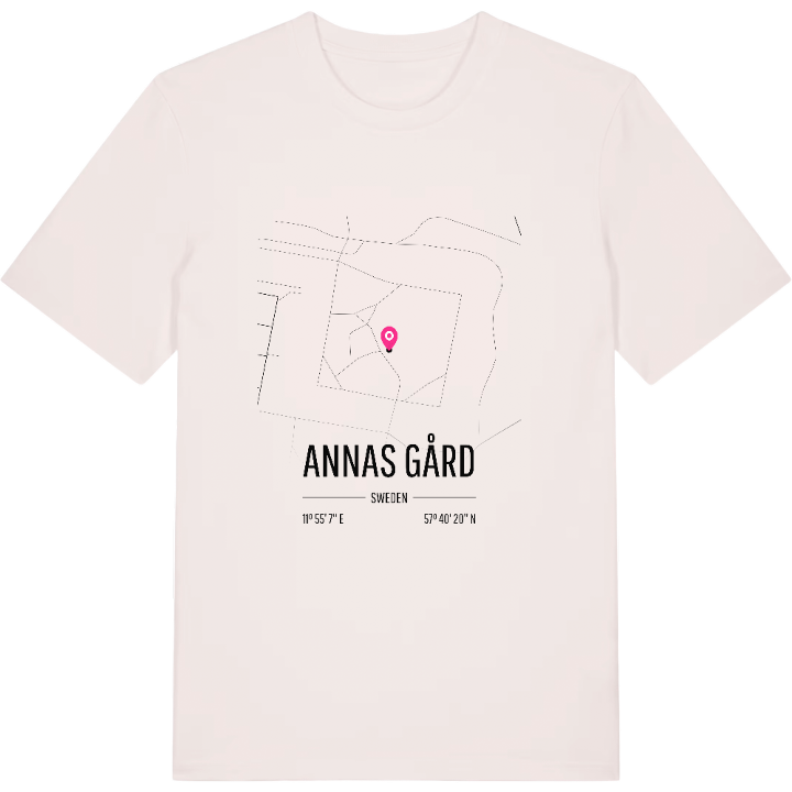 Annas Gård karta t-shirt – t-shirt från PinShirt