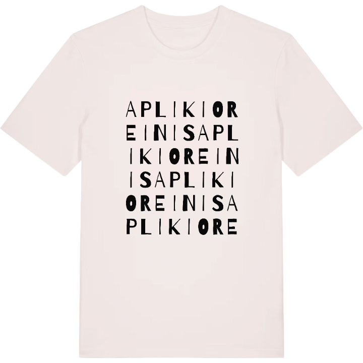 Apliki Oreinis ordlek t-shirt – t-shirt från PinShirt