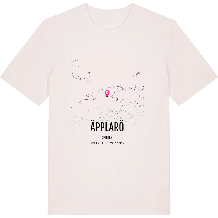 Äpplarö karta t-shirt – t-shirt från PinShirt