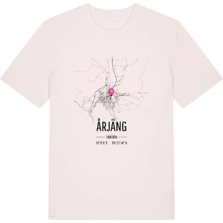 Årjäng karta t-shirt – t-shirt från PinShirt