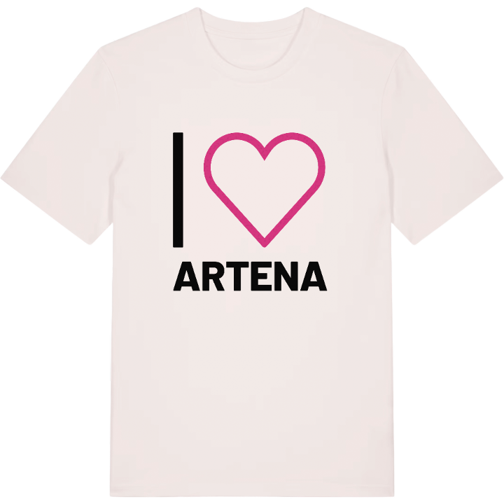 Jag älskar Artena t-shirt stort tryck – t-shirt från PinShirt