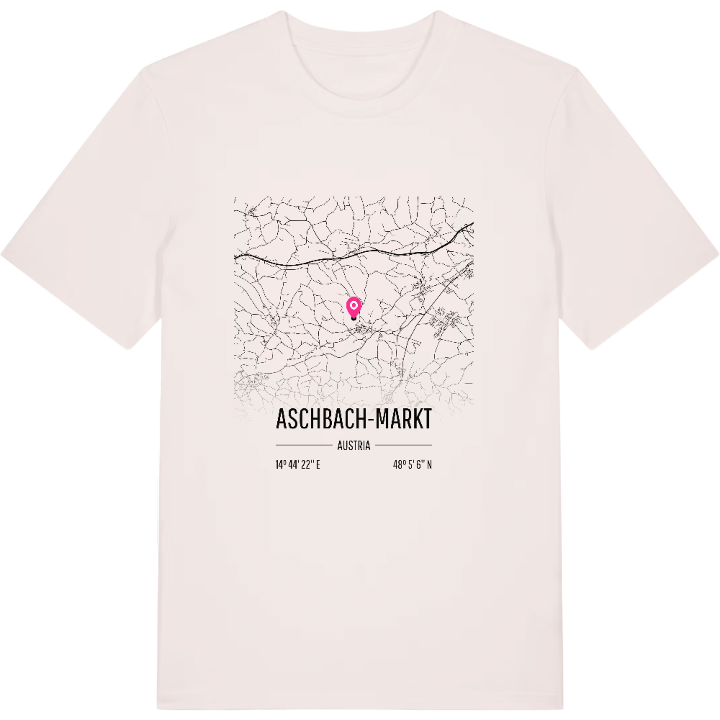 Aschbach-Markt karta t-shirt – t-shirt från PinShirt