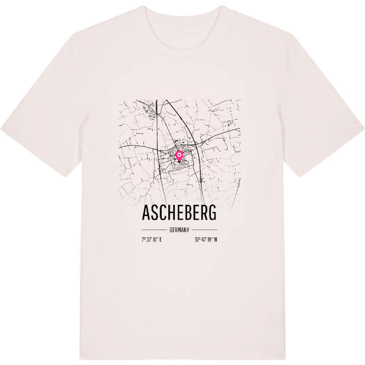 Ascheberg karta t-shirt – t-shirt från PinShirt