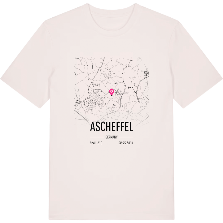 Ascheffel karta t-shirt – t-shirt från PinShirt