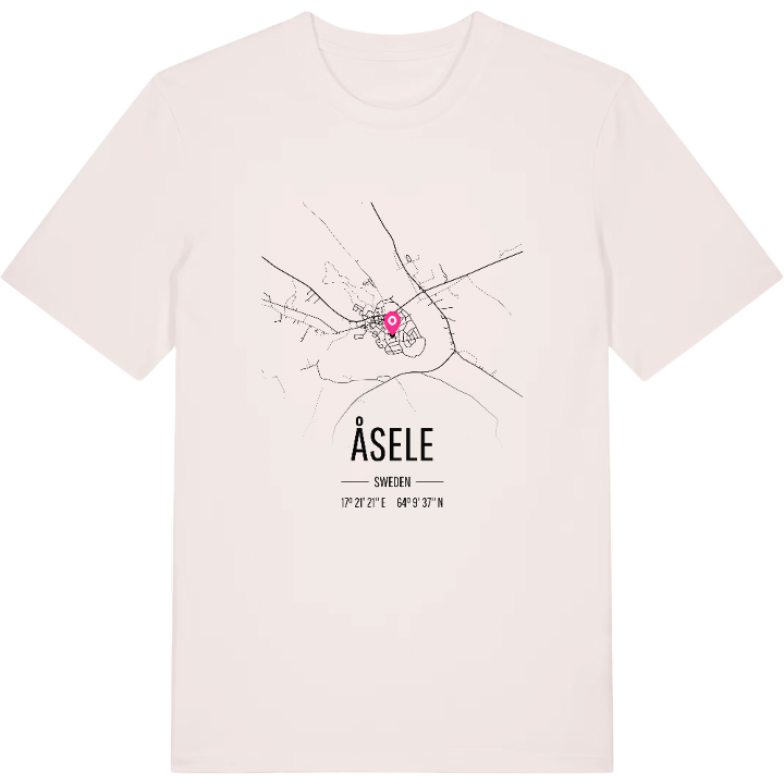 Åsele karta t-shirt – t-shirt från PinShirt